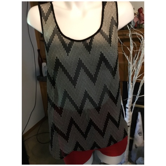 one clothing Tops - SOLD Cute B&W Blouse